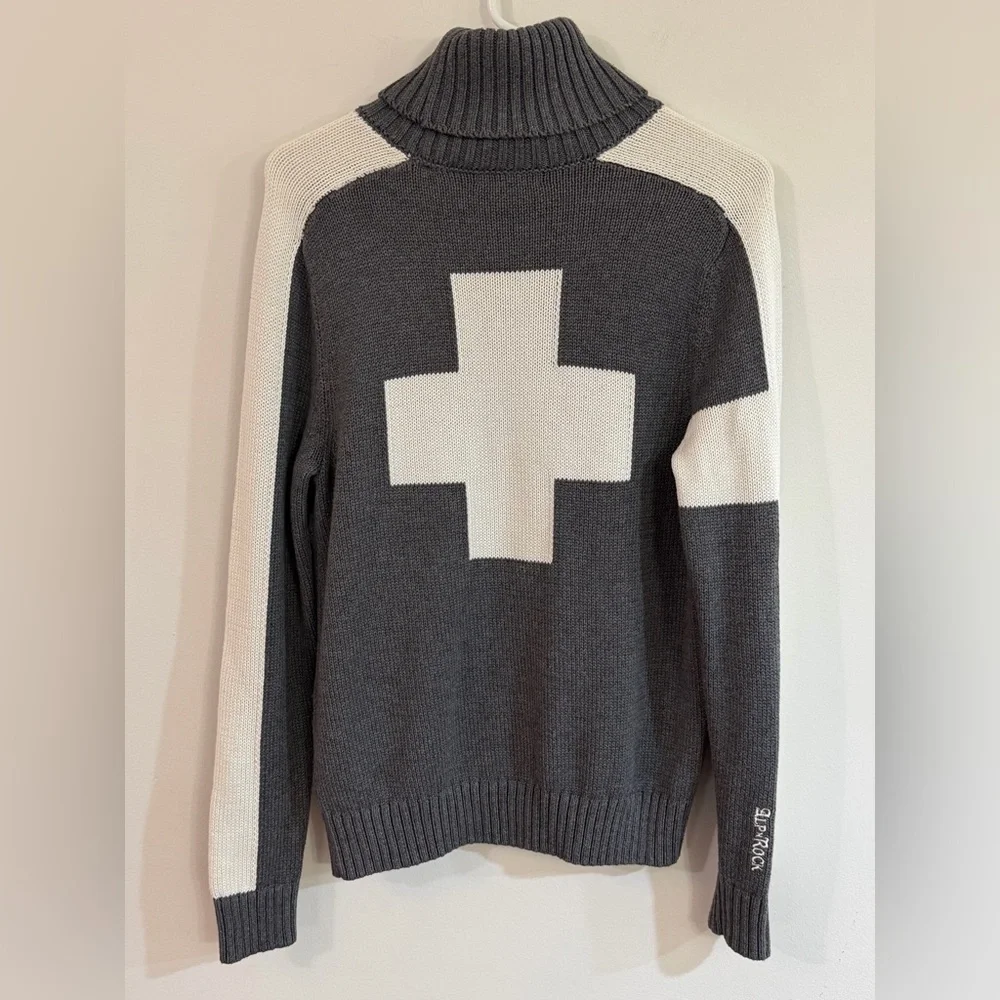 Alp N Rock Women’s Small Killian II Sweater Heather Gray Apres Ski Turtleneck - Picture 7 of 11